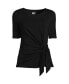 Фото #1 товара Women's Lightweight Jersey Tie Front Top