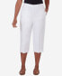 ფოტო #1 პროდუქტის Petite Charleston Textured Zig Zag Capri Pants