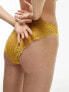 Фото #1 товара Topshop Molly lace brief in mustard