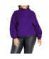 ფოტო #1 პროდუქტის Plus Size Angel Sleeve Sweater