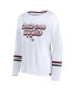 Women's White Texas A&M Aggies Retro Power Striped Long Sleeve T-shirt