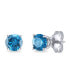 Фото #3 товара Серьги Macy's Blue Diamond Stud