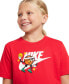 ფოტო #3 პროდუქტის Big Kids' Sportswear Logo Graphic Crewneck T-Shirt