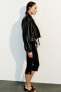 Фото #19 товара Укороченная куртка из искусственной кожи в байкерском стиле ZARA