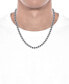 ფოტო #2 პროდუქტის Men's Black Diamond 22" Tennis Necklace (5 ct. t.w.) in Sterling Silver