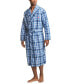 ფოტო #1 პროდუქტის Men's Plaid Woven Robe