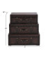 Фото #2 товара Faux Leather and Wood Traditional Chest