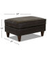 CLOSEOUT! Austian 34" Leather Ottoman, Created for Macy's