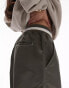 Topshop nylon basketball jersey waistband trouser in khaki