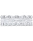 ფოტო #13 პროდუქტის Diamond Accent Three Row Ring in 10k White Gold