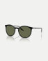 Фото #1 товара Ray-Ban rb2204 phantos polarised sunglasses in black with green lens in black on transparent