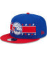 ფოტო #1 პროდუქტის Men's Royal Philadelphia 76ers Banded Stars 9FIFTY Snapback Hat