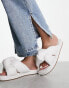 Фото #1 товара Simmi London Vetta padded sliders in white pu