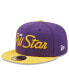 Фото #2 товара Men's Purple Los Angeles Lakers 2022 NBA All-Star Game Script 9FIFTY Snapback Adjustable Hat