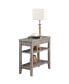 American Heritage 1 Drawer Chairside End Table with Shelves