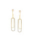 ფოტო #1 პროდუქტის Women's Gold Sleek Drop Earrings
