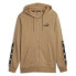 Puma Essential Tape Full Zip Hoodie Mens Brown Casual Outerwear 67027085