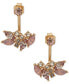 ფოტო #1 პროდუქტის Gold-Tone Crystal & Crackled Stone Floater Earrings