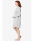 ფოტო #2 პროდუქტის Plus Size Knit Sleep Shirt