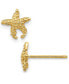 ფოტო #1 პროდუქტის Star Fish Stud Earrings in 14k Gold