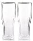 Фото #1 товара Zwilling Sorrento Double Wall Beer Glasses, Set of 2