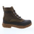 Фото #1 товара Wolverine Yake Lace 6" Insulated W880125 Mens Brown Leather Rain Boots 11
