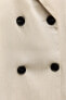 Фото #7 товара Двубортный блейзер из ткани с жатым эффектом ZARA