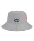 Фото #4 товара Men's Gray New York Jets 2024 Pro Bowl Bucket Hat