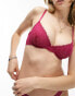 Фото #2 товара Topshop Emilie flower lace underwire bra in pink