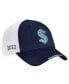 Men's Navy, White Seattle Kraken 2022 NHL Draft Authentic Pro On Stage Trucker Adjustable Hat