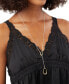 Two-Tone Teardrop 28" Lariat Necklace