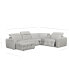 Фото #20 товара CLOSEOUT! Haigan 5-Pc. Leather Chaise Sectional Sofa with 2 Power Recliners, Created for Macy's