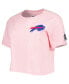 Фото #3 товара Women's Pink Buffalo Bills Cropped Boxy T-shirt