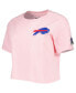 Women's Pink Buffalo Bills Cropped Boxy T-shirt