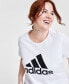 Фото #2 товара Женская блузка adidas Essentials Logo из хлопка Größe XS-4X