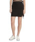 ფოტო #1 პროდუქტის Women's Ruched Ribbed Mini Skirt