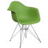 Фото #4 товара Alonza Series Green Plastic Chair With Chrome Base