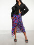 Фото #7 товара French Connection wrap midi skirt in bright floral