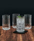 Lawrence 12 Ounce Highball Drinking Glass 4-Piece Set