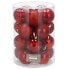 Фото #2 товара Товары для праздников SPRINGOS Набор из 20 шариков для елки, бесшумные, из пластика, диаметр 6 см, красные