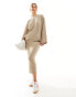 JDY ribbed jumper co-ord in beige