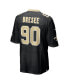 Фото #3 товара Men's Bryan Bresee Black New Orleans Saints 2023 NFL Draft First Round Pick Game Jersey