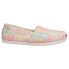 TOMS Alpargata Tie Dye Slip On Womens Multi, Pink, White Flats Casual 10017813T