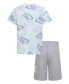 ფოტო #2 პროდუქტის Toddler Boys Futura Toss Shorts and T-shirt, 2 Piece Set