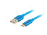 Фото #2 товара Lanberg USB-кабель 1.8 м USB A - USB C 2.0 480 Mbit/s Blue