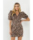 Фото #2 товара Women's Leopard Mini Dress