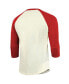 Фото #2 товара Men's Threads Cream, Red Distressed Texas Rangers 2023 World Series Champions Raglan 3/4-Sleeve T-shirt