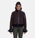 ფოტო #1 პროდუქტის Women's fashion jacket, suede brown with brown curly wool