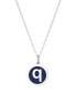 ფოტო #41 პროდუქტის Mini Initial Pendant Necklace in Sterling Silver and Navy Enamel, 16" + 2" Extender