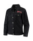 Women's Black Chicago Bulls Patch Denim Button-Up Jacket